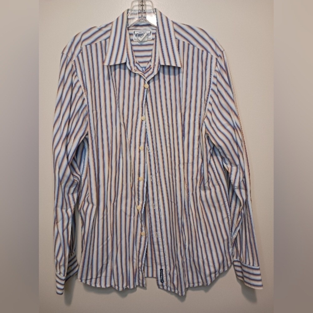 Aeropostale Classic American Style Cotton Striped Long Sleeve Button Up M